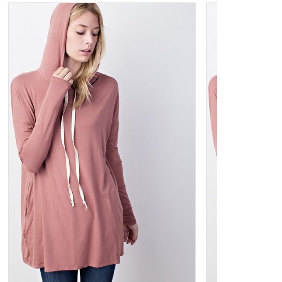 ✨LAST 2 H. GREY Bamboo Pocket long sleeve Hoodie - Picture 4 of 7